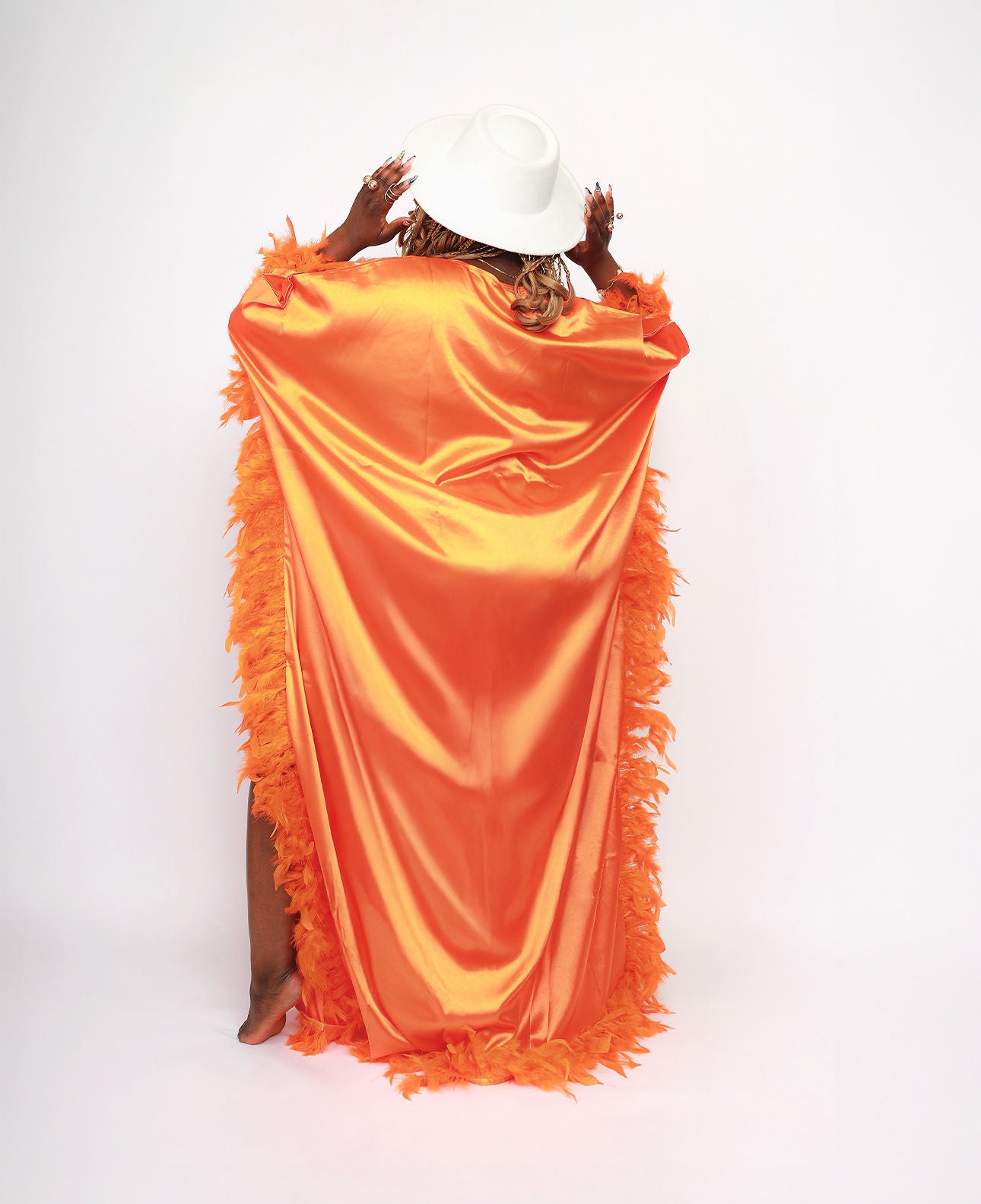 SUNSET FEATHER KAFTAN