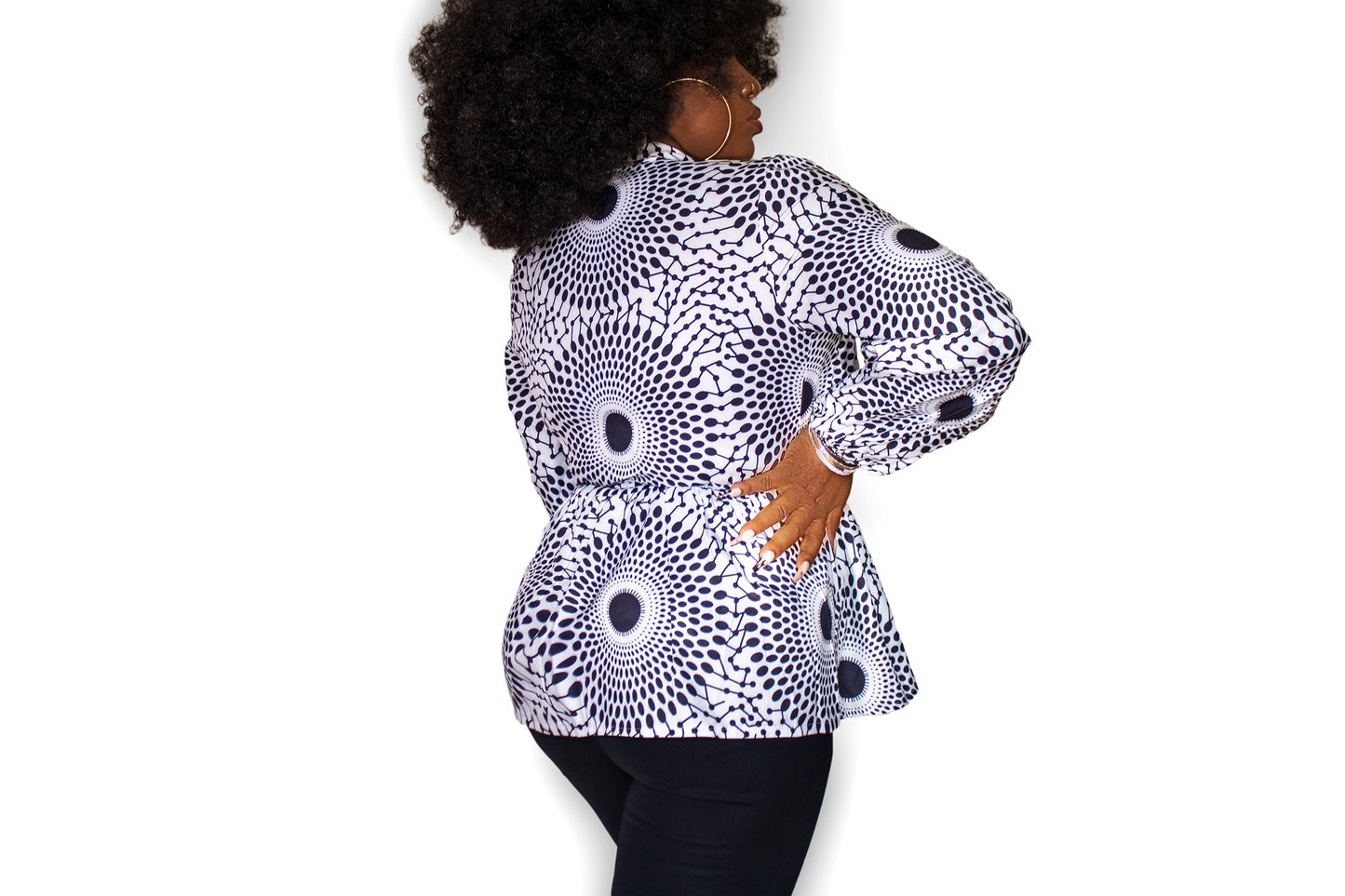 TRENDY AFRICAN LANTERN SLEEVE SHIRT