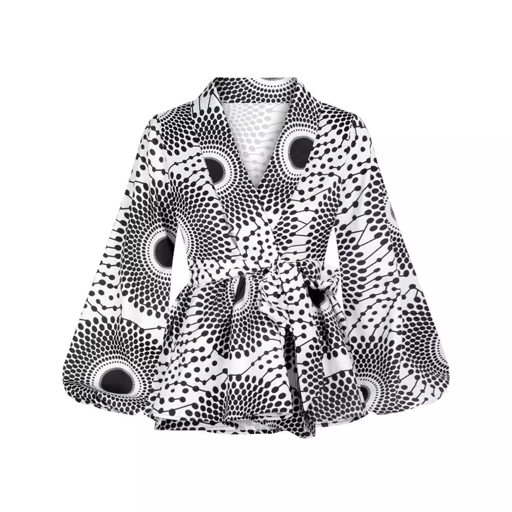 TRENDY AFRICAN LANTERN SLEEVE SHIRT
