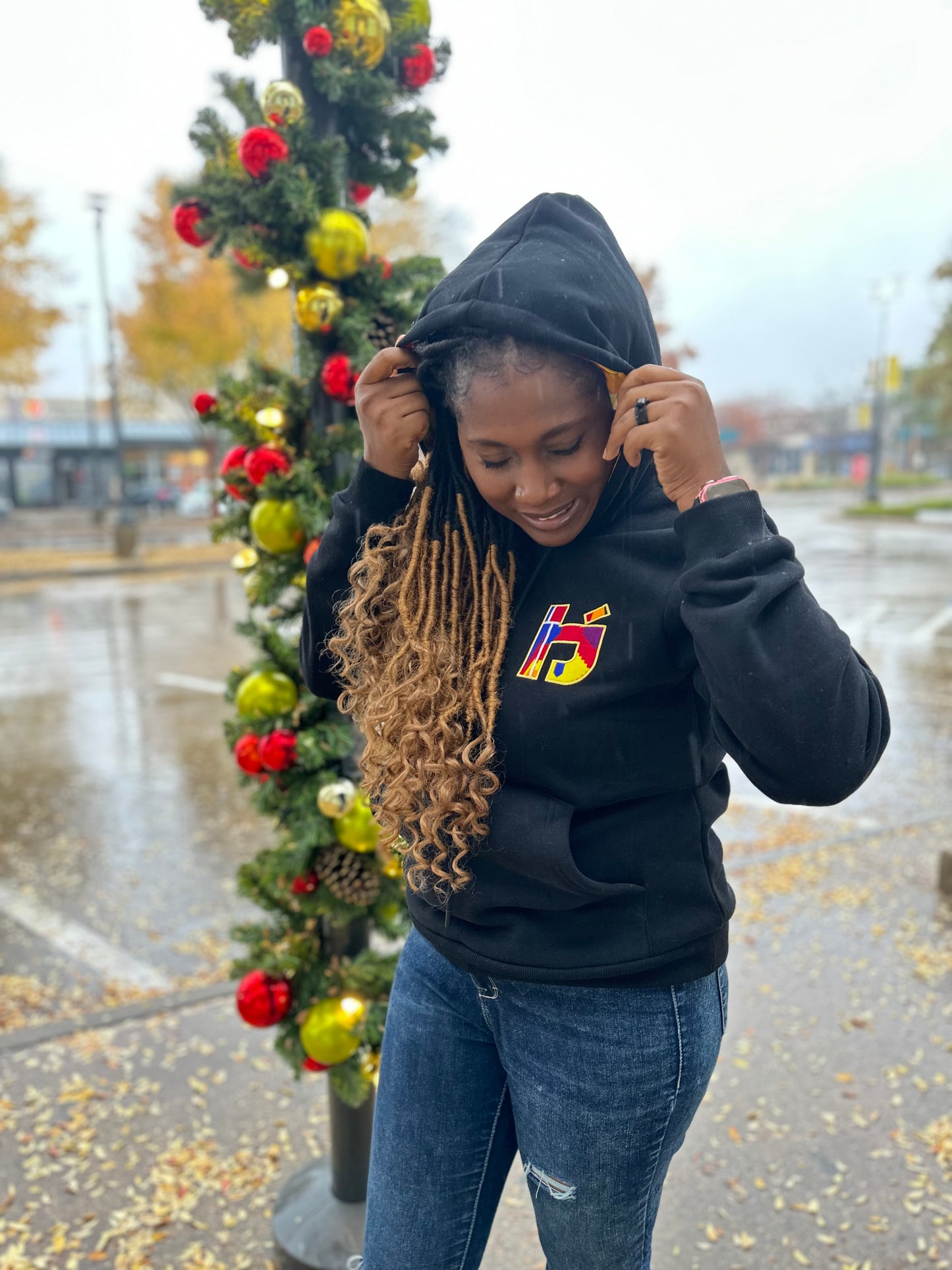 YOU AFRICAN MAP FLEECED HOODIE