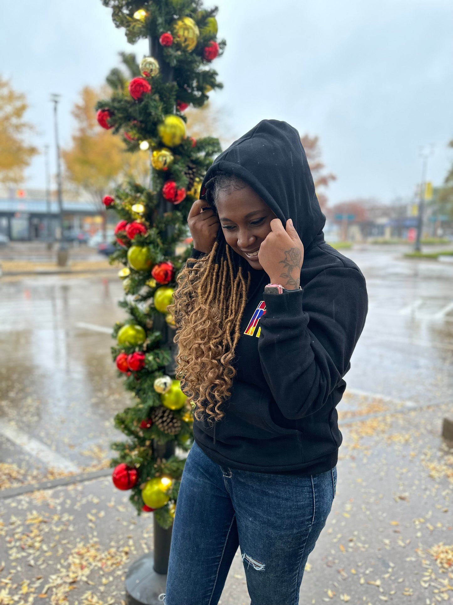 YOU AFRICAN MAP FLEECED HOODIE