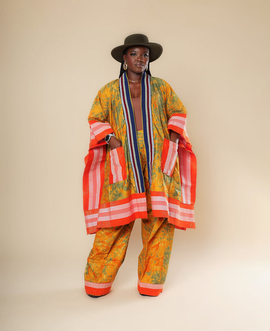 BOLD HERITAGE ASO-OKE KIMONO SET