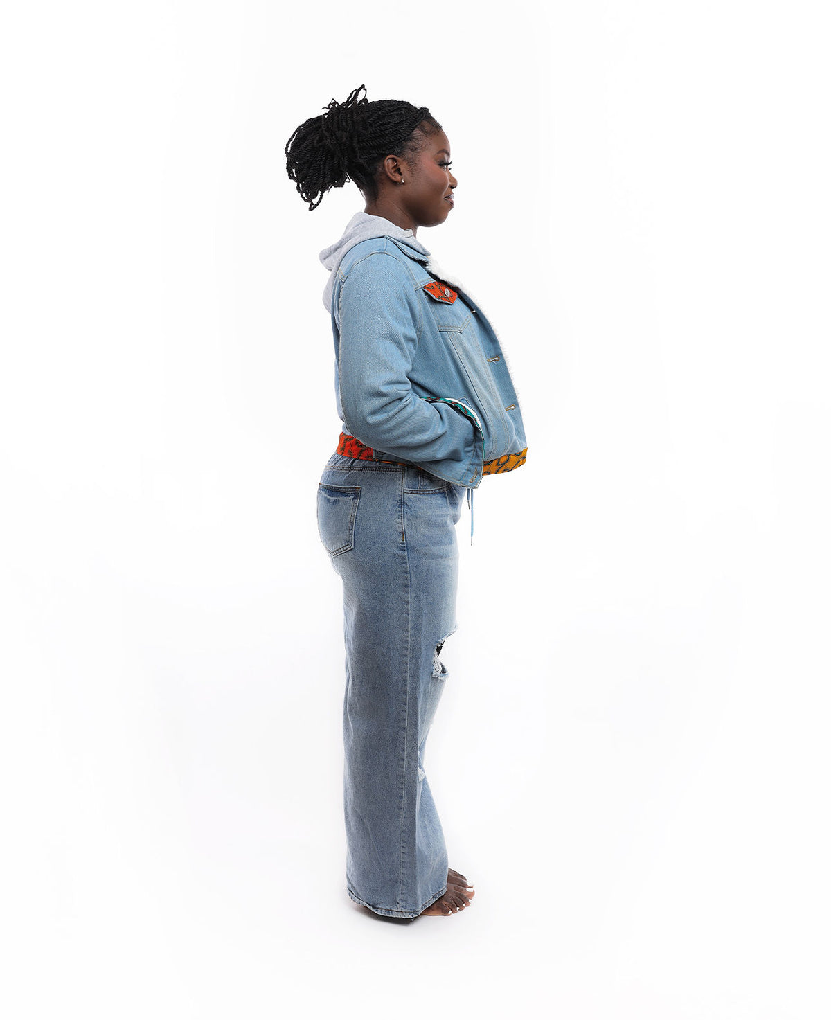 FLEECED DENIM JACKET