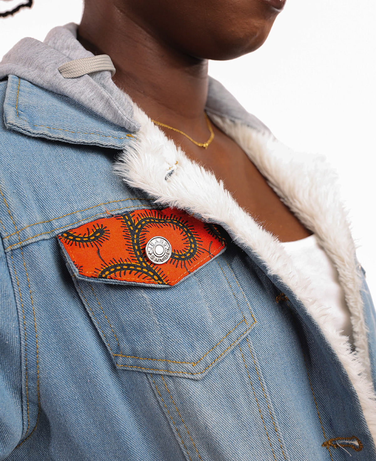 FLEECED DENIM JACKET