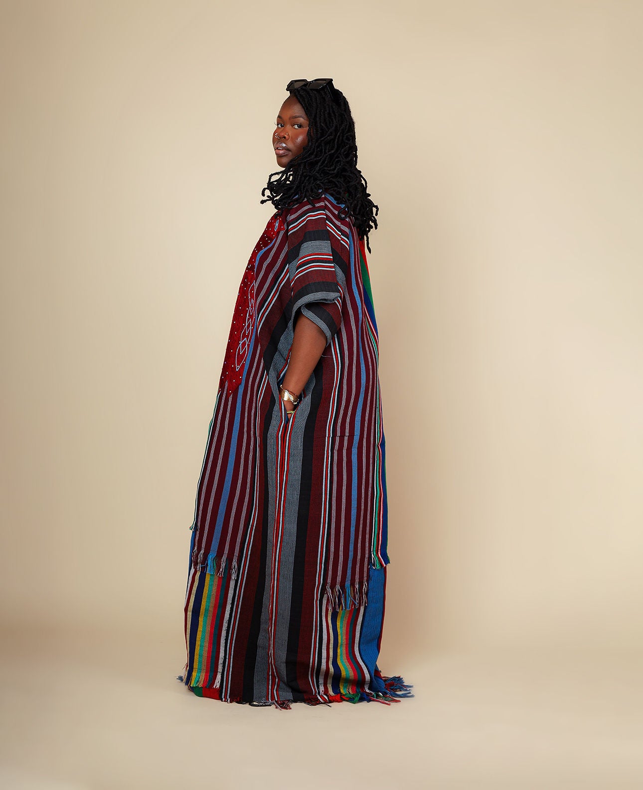 THE RED DYNASTY ASO-OKE DRESS