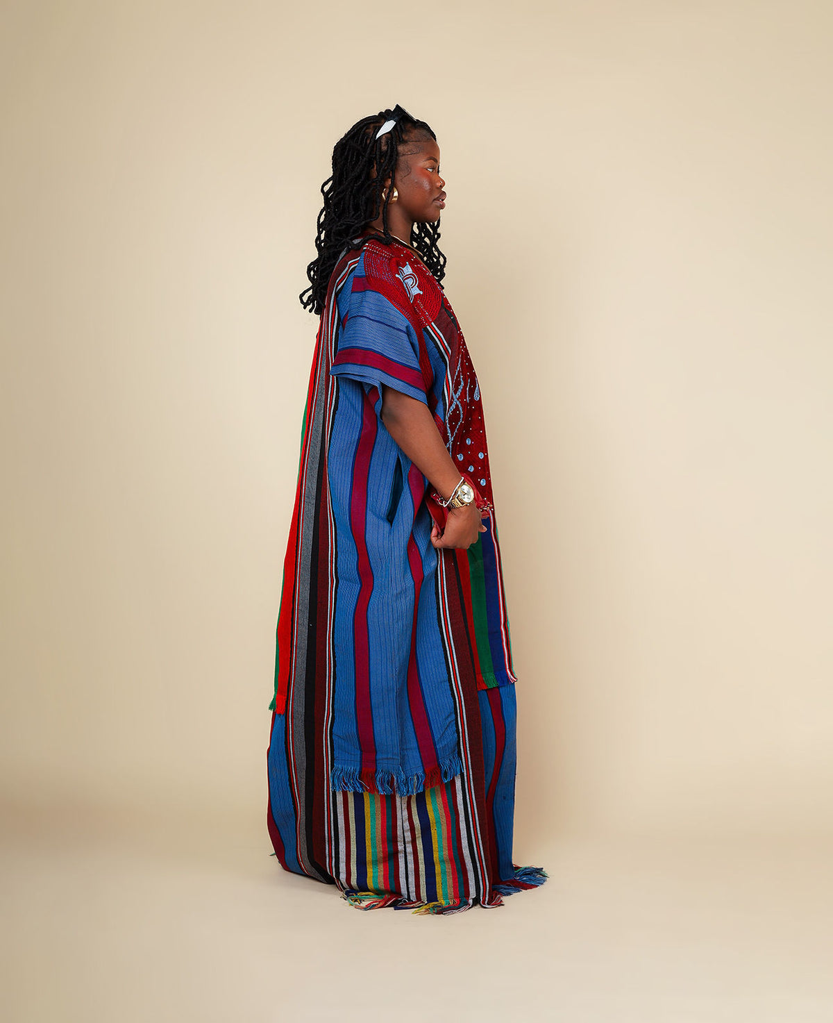 THE RED DYNASTY ASO-OKE DRESS