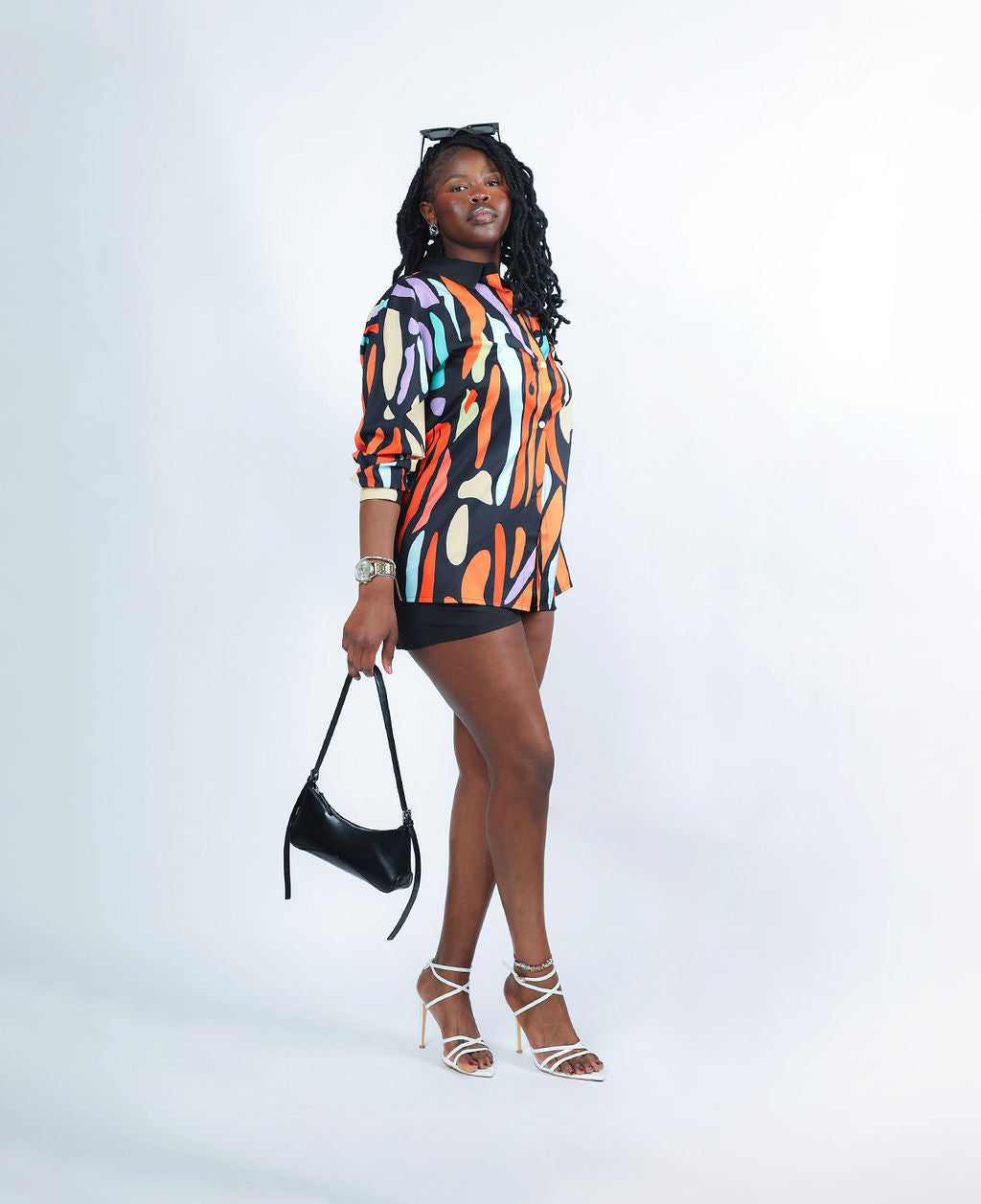 SUMMER WITH YOU - BLACK/ORANGE MULTI