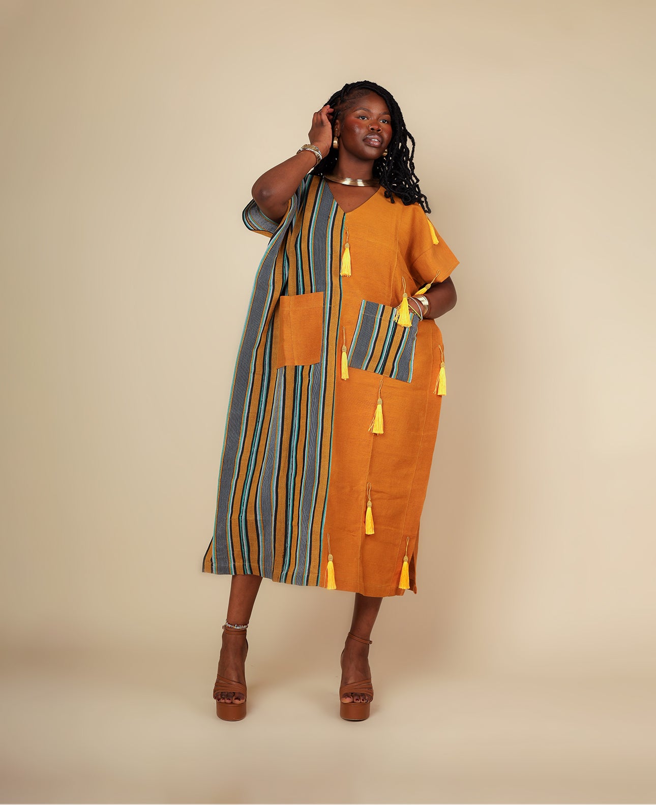 THE AURA ASO-OKE DRESS