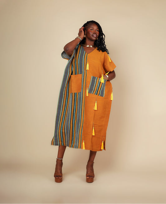 THE AURA ASO-OKE DRESS