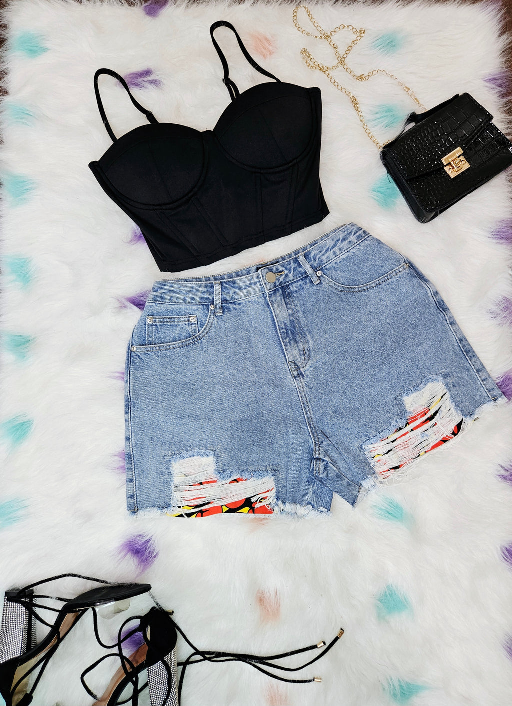TRENDY AFRICAN HIGH WAIST CURVY SHORTS
