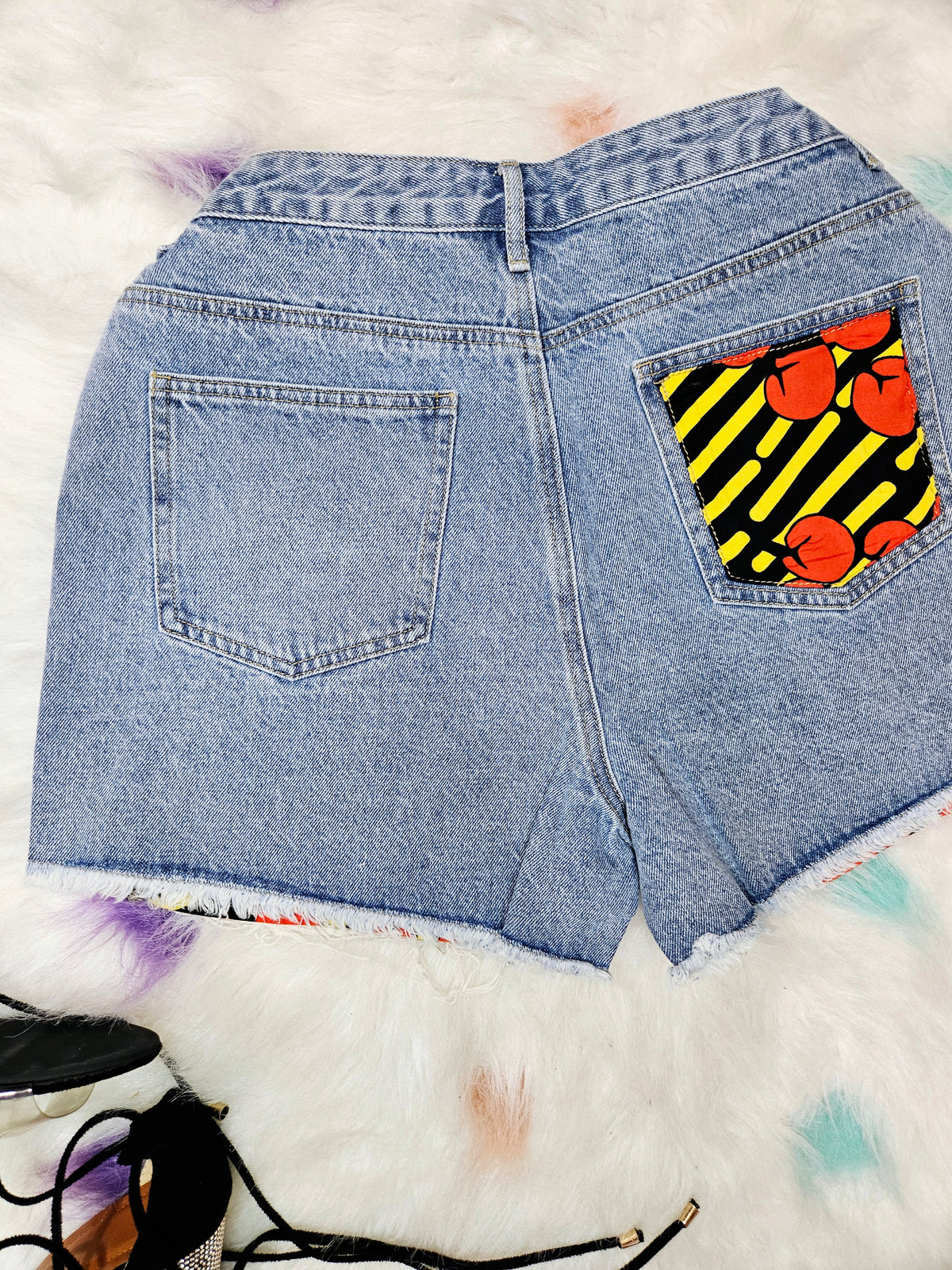 TRENDY AFRICAN HIGH WAIST CURVY SHORTS