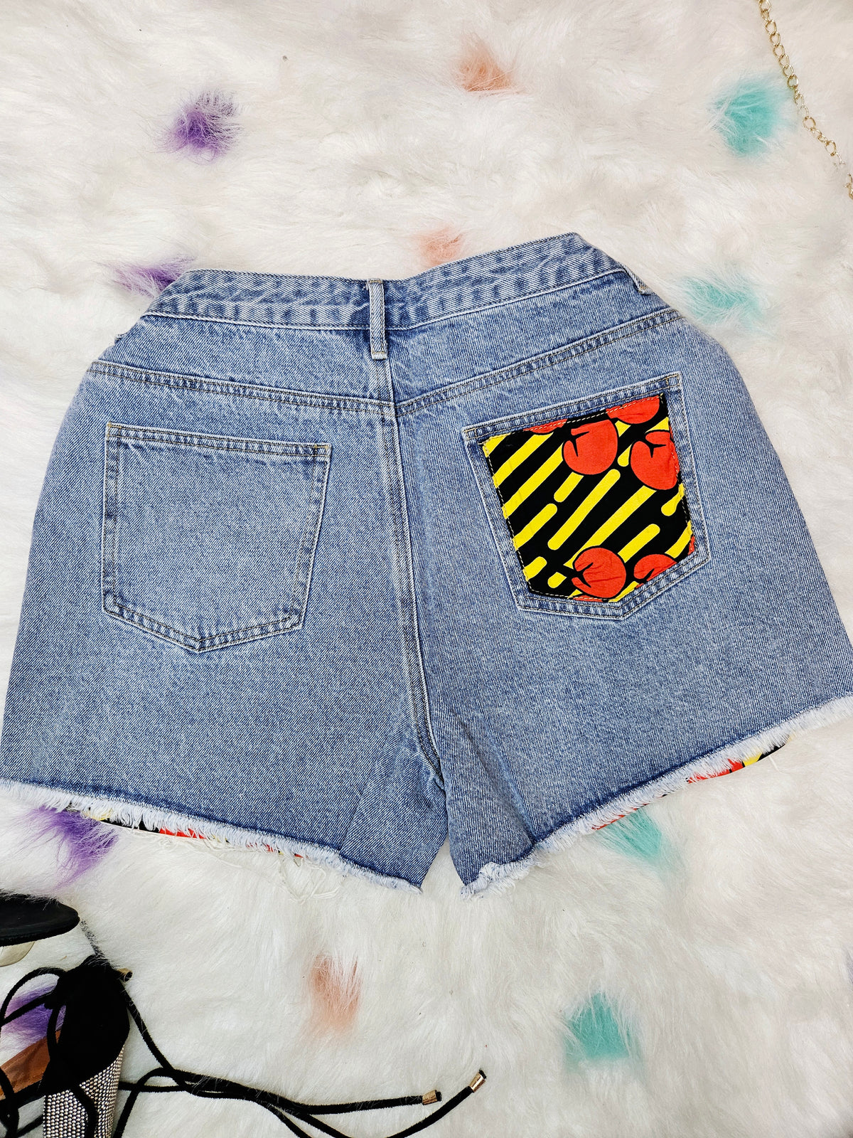 TRENDY AFRICAN HIGH WAIST CURVY SHORTS