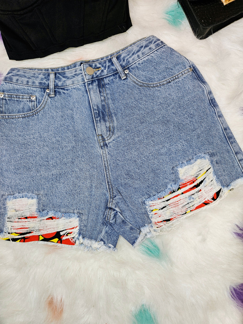 TRENDY AFRICAN HIGH WAIST CURVY SHORTS