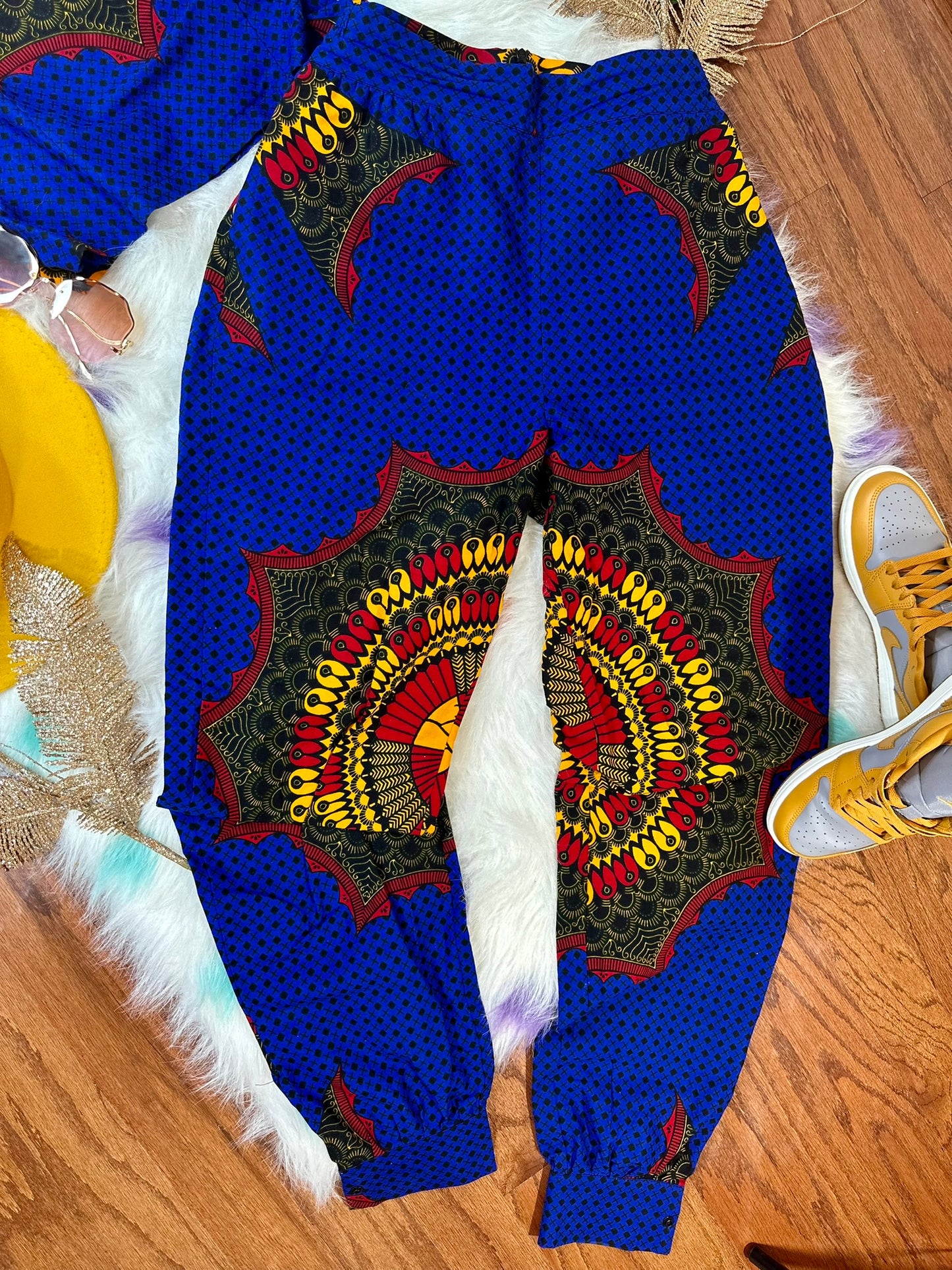 YOU AFRICAN PANT AND CROP TOP SET