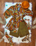 YOU AFRICAN MIX & MATCH SHORT AND KIMONO SET