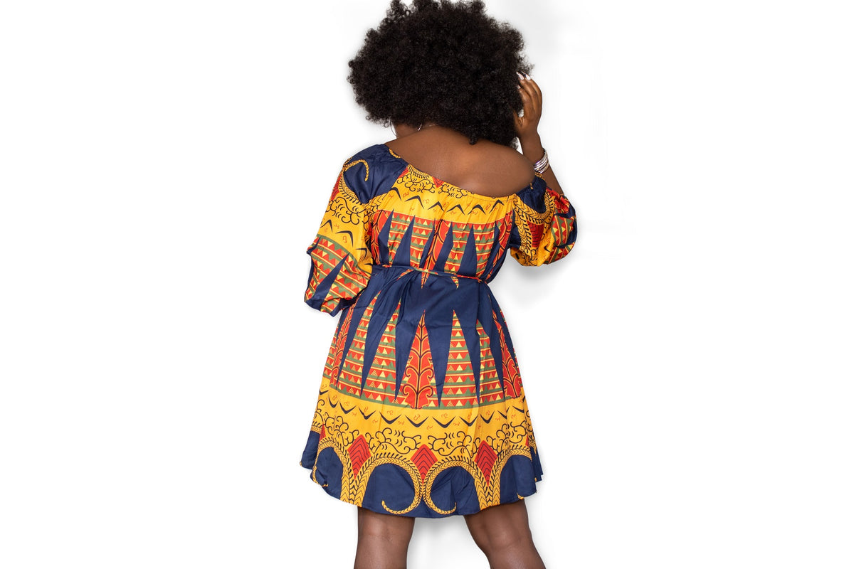 TRENDY AFRICAN MIDI DRESS