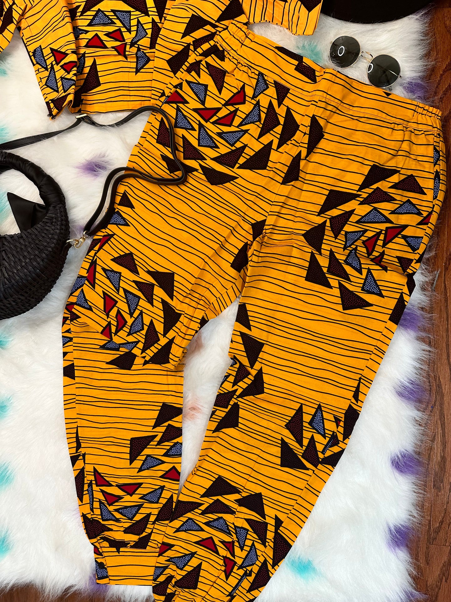 YOU AFRICAN PANT AND CROP TOP SET